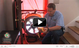 Air sealing and blower door test by your local Dr. Energy Saver in Fort Eustis